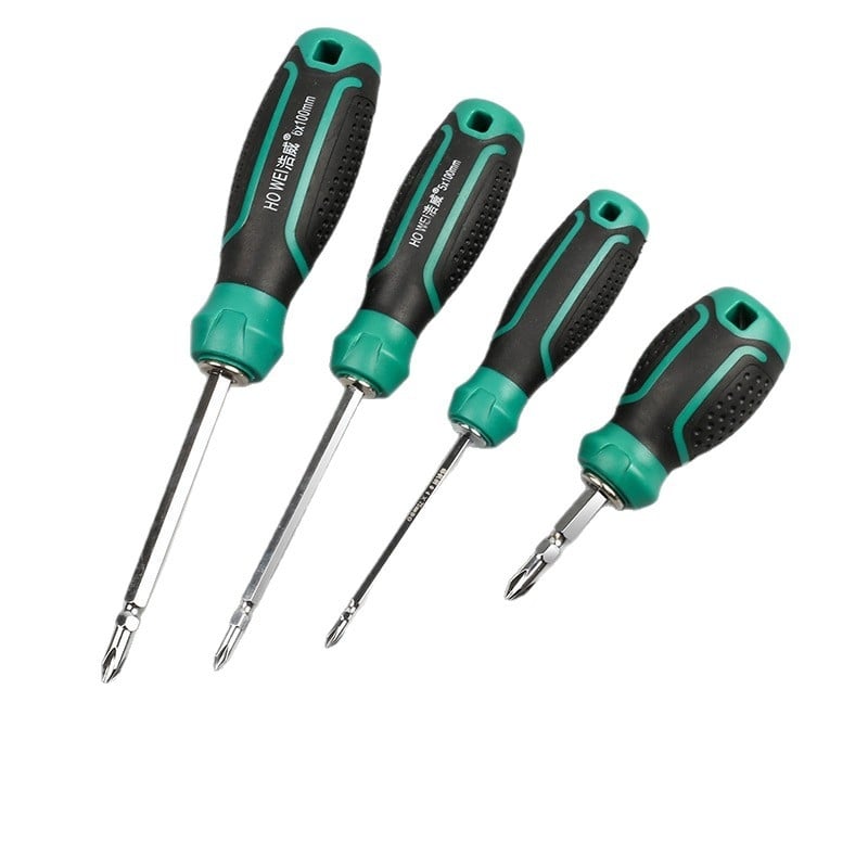 Haowei magnetinis ir izoliuotas atsuktuvų rinkinys su kryžmine ir plokščiąja galvute, Cr-V plienas, rankena PP