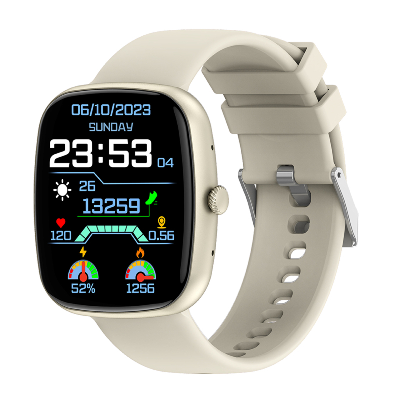 Smartwatch pentru activități în aer liber cu apeluri Bluetooth, monitorizarea ritmului cardiac, măsurarea tensiunii arteriale și a oxigenului din sânge, încărcare magnetică