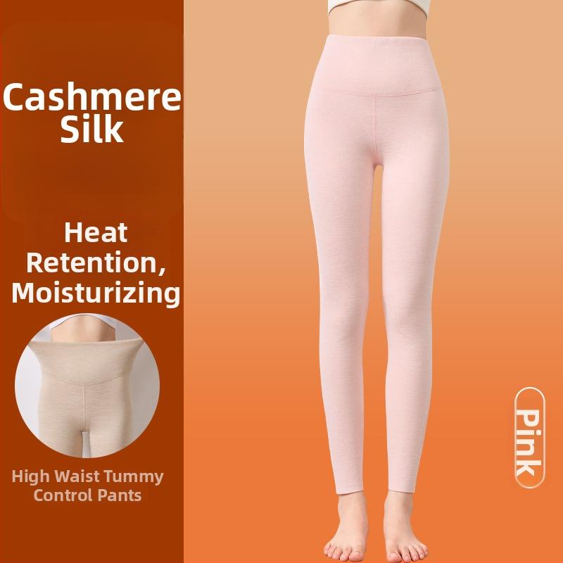 Moteriški aukšto liemens termo leginsai su fliso apdaila, poliesteris, 251–300 g/m²