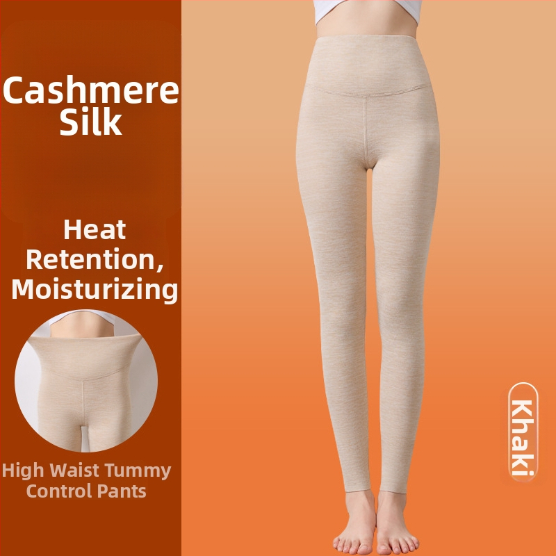 Moteriški aukšto liemens termo leginsai su fliso apdaila, poliesteris, 251–300 g/m²