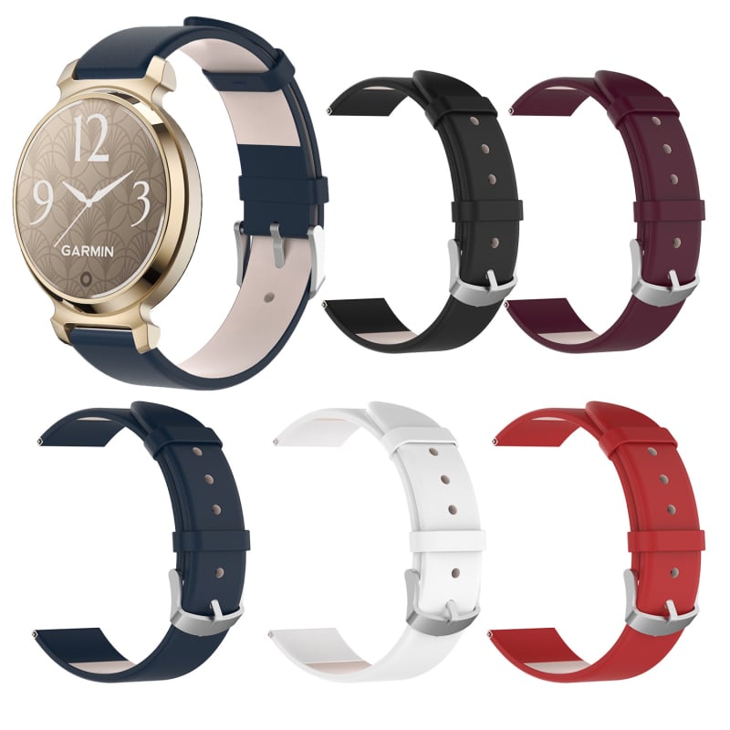 Brățară pentru ceas Garmin Lily2/Xiaomi 8, din piele naturală, stil simplu, închidere cu cataramă, greutate 0.025 kg (Compatibilitate: Jiaming; Material: piele naturală; Stil: simplu; Închidere: cataramă; Greutate: 0.025 kg)