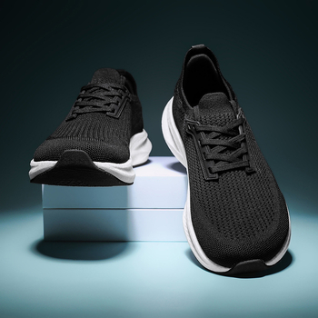 Unisex spordijalatsid laia ninaga – Flyknit ülaosa, libisemiskindel vastupidav tald, paelad, kaaratoetus, hingav vooder