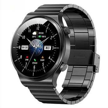 Smartwatch GT3 cu Bluetooth, rezistență la apă zilnică, ecran TFT tactil, carcasă din aliaj de aluminiu, încărcare magnetică