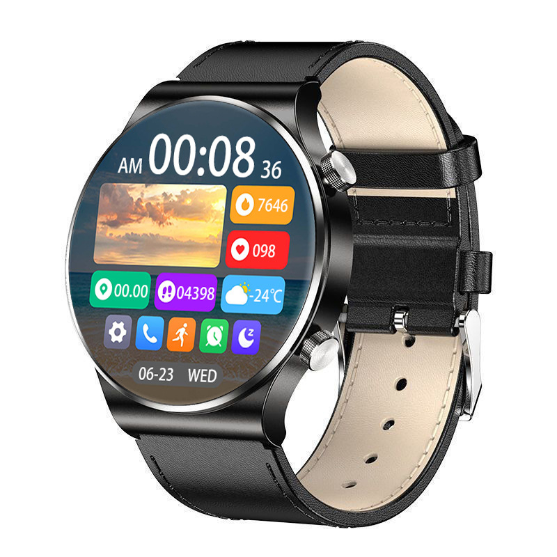 Smartwatch GT3 cu Bluetooth, rezistență la apă zilnică, ecran TFT tactil, carcasă din aliaj de aluminiu, încărcare magnetică
