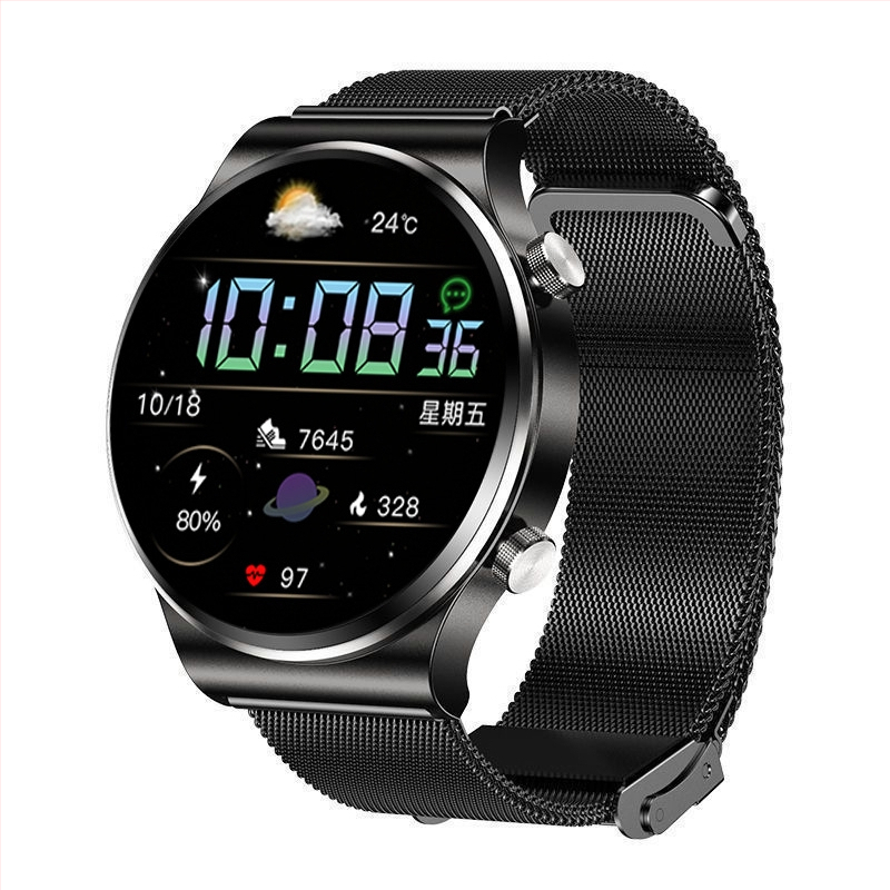 Smartwatch GT3 cu Bluetooth, rezistență la apă zilnică, ecran TFT tactil, carcasă din aliaj de aluminiu, încărcare magnetică
