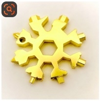 Snowflake Többfunkciós eszköz - mini hexagonális és nyolcszögű csavarhúzó, hordozható eszközkártya, Cr-V ötvözet acél