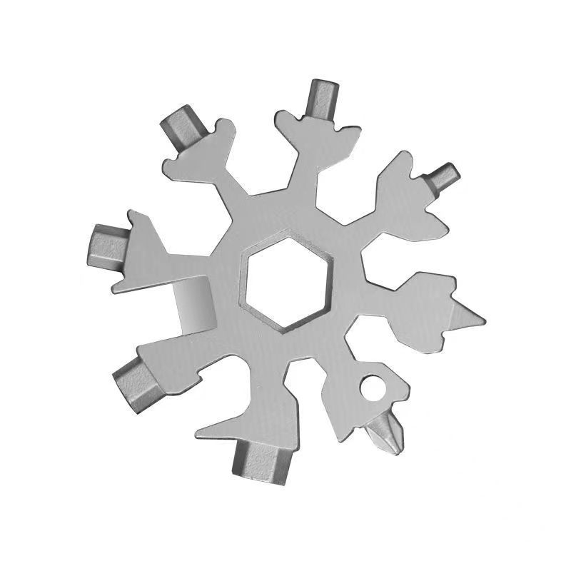 Snowflake Többfunkciós eszköz - mini hexagonális és nyolcszögű csavarhúzó, hordozható eszközkártya, Cr-V ötvözet acél