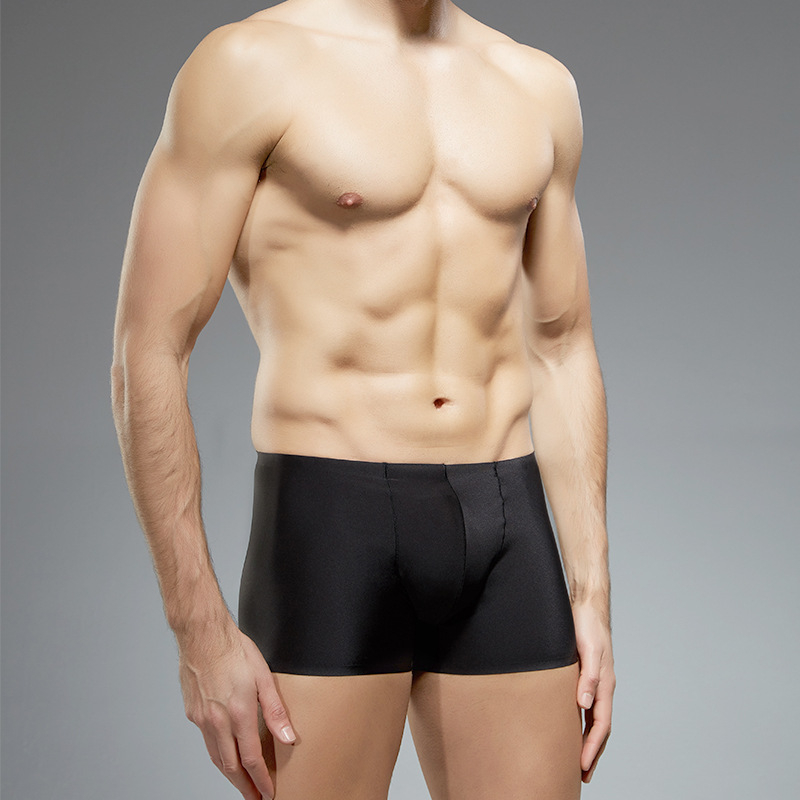 Meeste bokserid 85% nailonist – keskmine talje, ühtlane värv, sissevooder 80–90% nailon, U-kujuline stiil