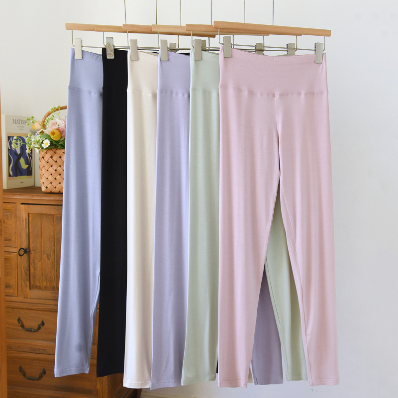 Дамски термални клинове, висока талия, безшевни, тънки, умерено топли, плат: изкуствен модал върху вискоза (94,6% вискоза)