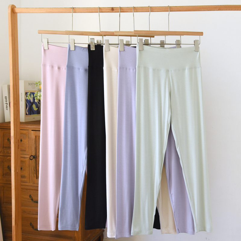 Дамски термални клинове, висока талия, безшевни, тънки, умерено топли, плат: изкуствен модал върху вискоза (94,6% вискоза)