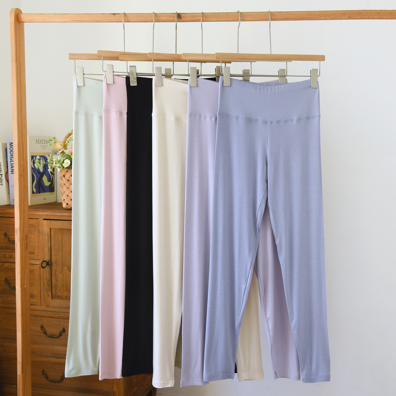 Дамски термални клинове, висока талия, безшевни, тънки, умерено топли, плат: изкуствен модал върху вискоза (94,6% вискоза)