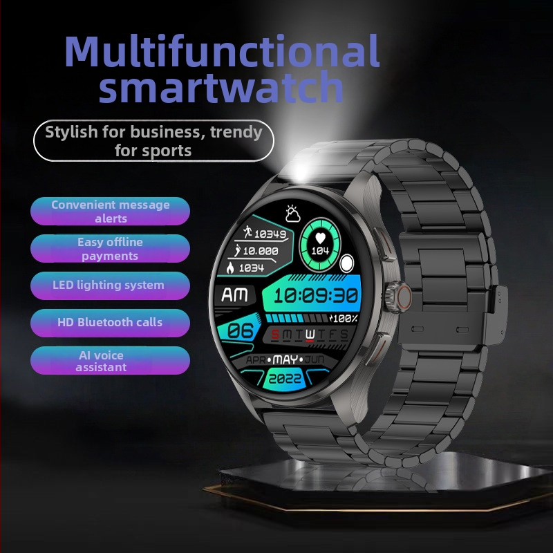 Chytré hodinky s AMOLED displejom, Bluetooth hovory, sledovanie srdcového tepu, krvného tlaku a saturácie kyslíkom