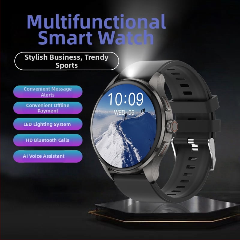 Chytré hodinky s AMOLED displejom, Bluetooth hovory, sledovanie srdcového tepu, krvného tlaku a saturácie kyslíkom