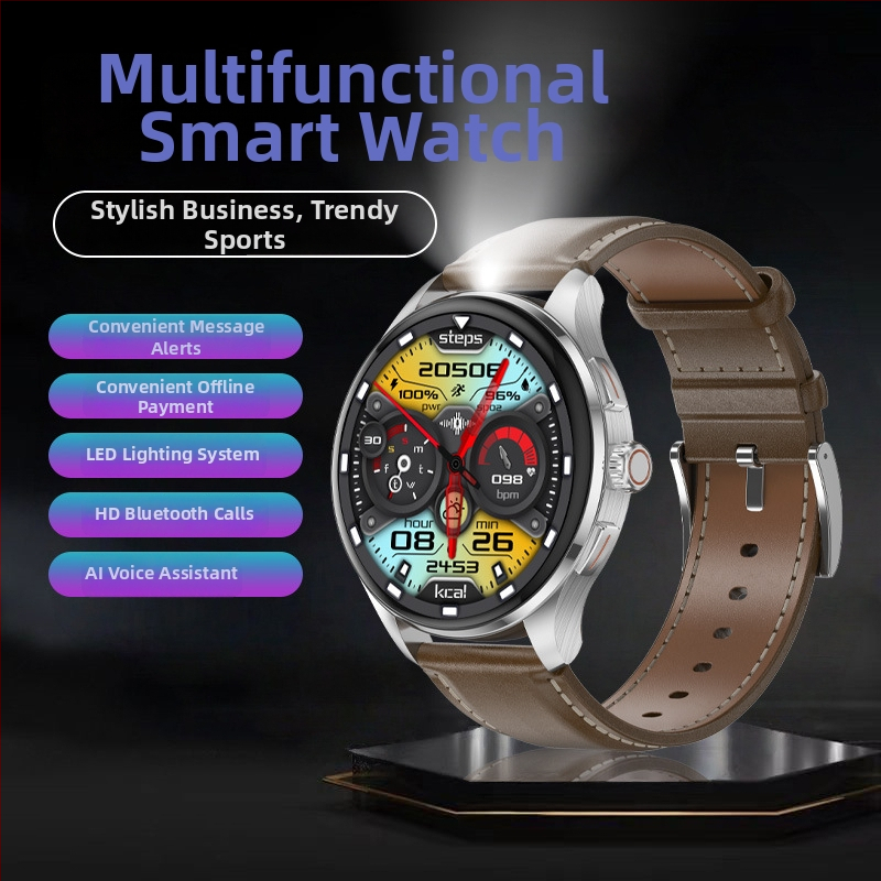 Chytré hodinky s AMOLED displejom, Bluetooth hovory, sledovanie srdcového tepu, krvného tlaku a saturácie kyslíkom