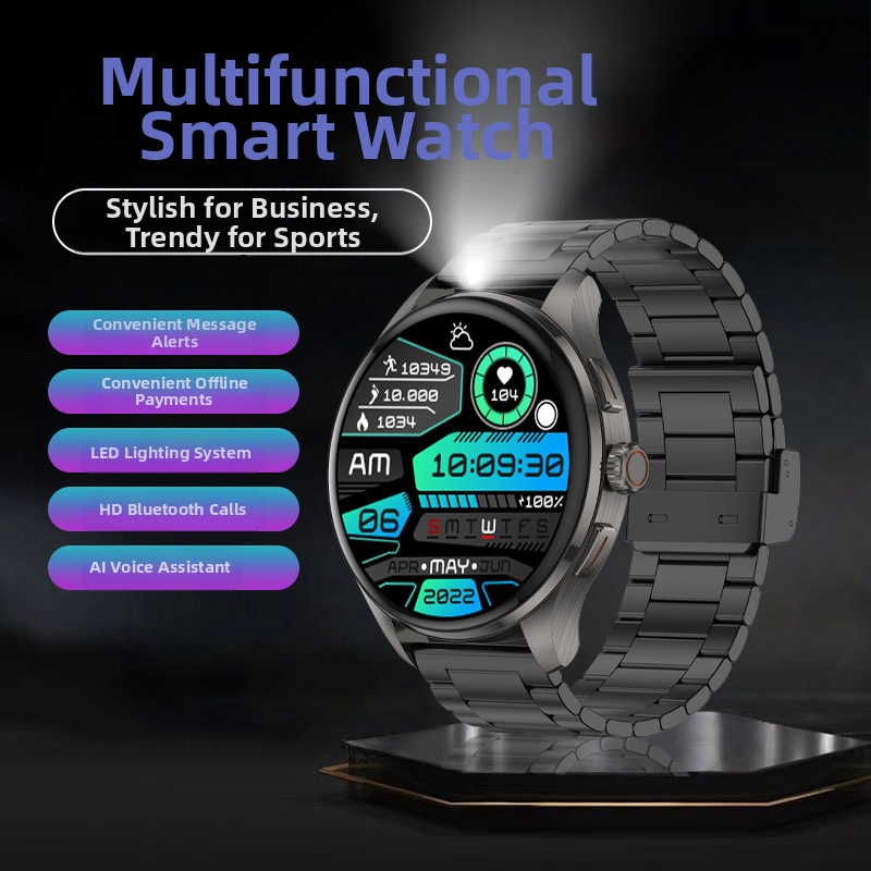Chytré hodinky s AMOLED displejom, Bluetooth hovory, sledovanie srdcového tepu, krvného tlaku a saturácie kyslíkom