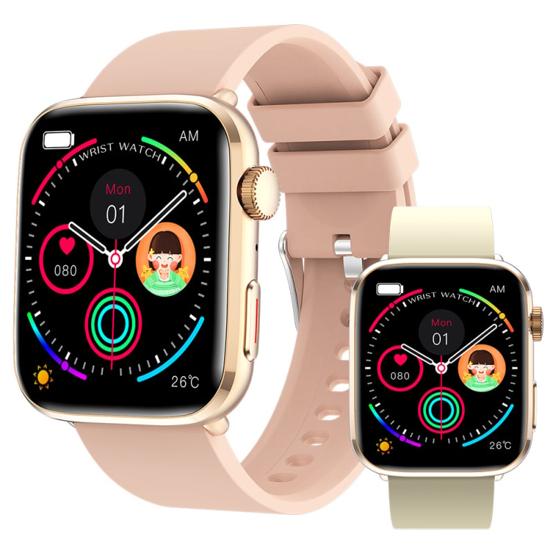Ceas inteligent T92 cu apeluri Bluetooth, monitorizare ritm cardiac, saturație de oxigen, temperatură corporală și monitorizare somn (apeluri Bluetooth, ritm cardiac, saturație de oxigen, temperatură corporală, monitorizare somn)