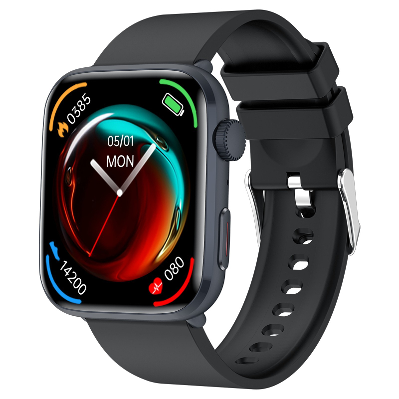 Ceas inteligent T92 cu apeluri Bluetooth, monitorizare ritm cardiac, saturație de oxigen, temperatură corporală și monitorizare somn (apeluri Bluetooth, ritm cardiac, saturație de oxigen, temperatură corporală, monitorizare somn)