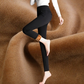 Talve leggings fliisvooderiga, kõrge vöökoht, kõhu kontroll, paksud ja elastsed