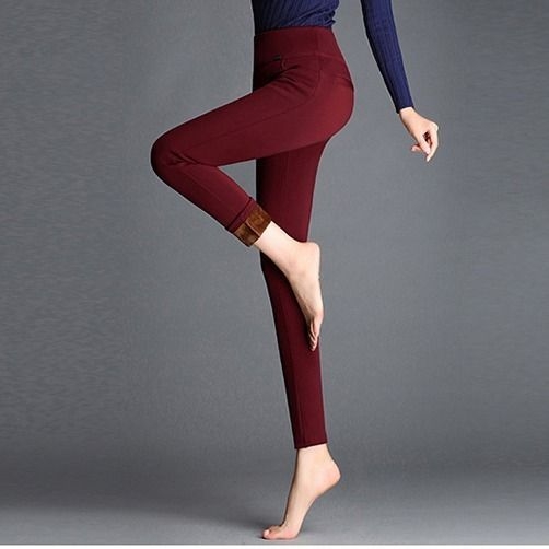 Talve leggings fliisvooderiga, kõrge vöökoht, kõhu kontroll, paksud ja elastsed