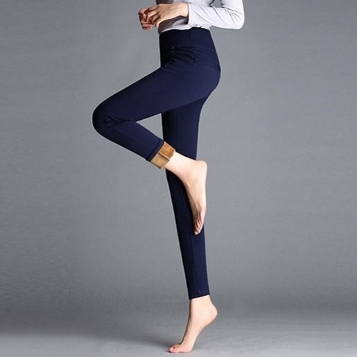 Talve leggings fliisvooderiga, kõrge vöökoht, kõhu kontroll, paksud ja elastsed