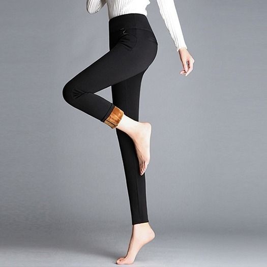 Talve leggings fliisvooderiga, kõrge vöökoht, kõhu kontroll, paksud ja elastsed