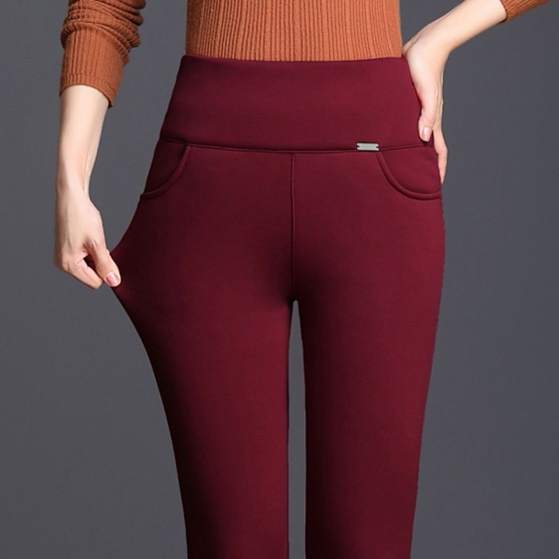Talve leggings fliisvooderiga, kõrge vöökoht, kõhu kontroll, paksud ja elastsed