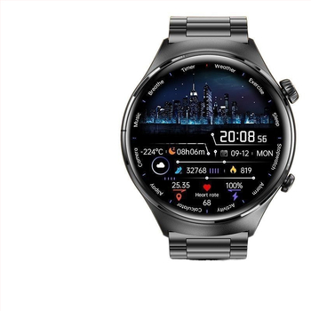 Ceas inteligent pentru sport cu pedometru și monitorizare ritm cardiac, carcasă din aliaj de aluminiu, autonomie baterie 15–21 de zile, rezistent la uz zilnic, conectivitate NFC, Bluetooth, infraroșu și Wi‑Fi