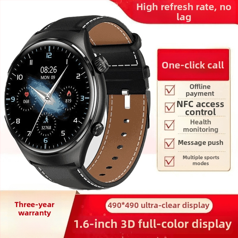 Ceas inteligent pentru sport cu pedometru și monitorizare ritm cardiac, carcasă din aliaj de aluminiu, autonomie baterie 15–21 de zile, rezistent la uz zilnic, conectivitate NFC, Bluetooth, infraroșu și Wi‑Fi