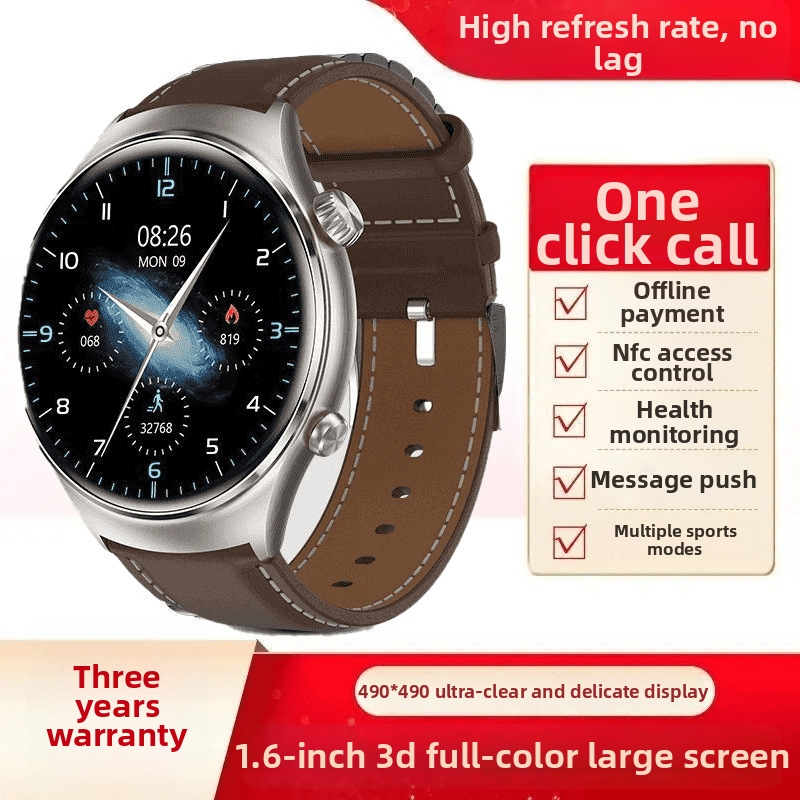 Ceas inteligent pentru sport cu pedometru și monitorizare ritm cardiac, carcasă din aliaj de aluminiu, autonomie baterie 15–21 de zile, rezistent la uz zilnic, conectivitate NFC, Bluetooth, infraroșu și Wi‑Fi