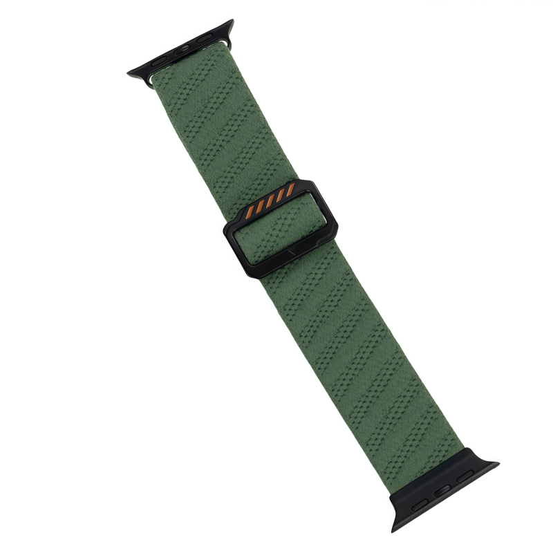 Najlonski tkan remen za Apple Watch s klizačkom kopčom i japanskom kopčom, kompatibilan s širinama 18/20/22 mm.