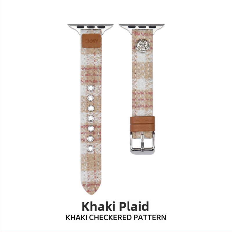 Brățară de ceas din lână – minimalistă, compatibilă Apple Watch, cataramă cu pin