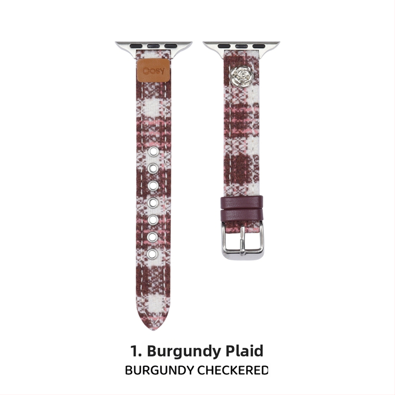 Brățară de ceas din lână – minimalistă, compatibilă Apple Watch, cataramă cu pin