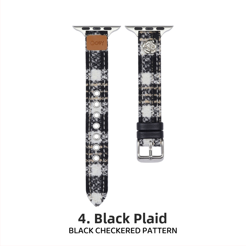 Brățară de ceas din lână – minimalistă, compatibilă Apple Watch, cataramă cu pin