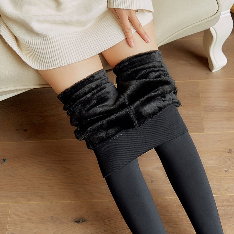 Naised ühes tükis jalgadega kinnised leggingid, soojad, Korea stiilis kitsas lõige, Pearl Velvet kangas, spandaks-polüester segu
