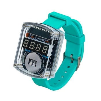 LED laikrodis DIY rinkinys – mikrokontrolieriaus laikrodis ir PCB plokštė litavimui, Core Storm