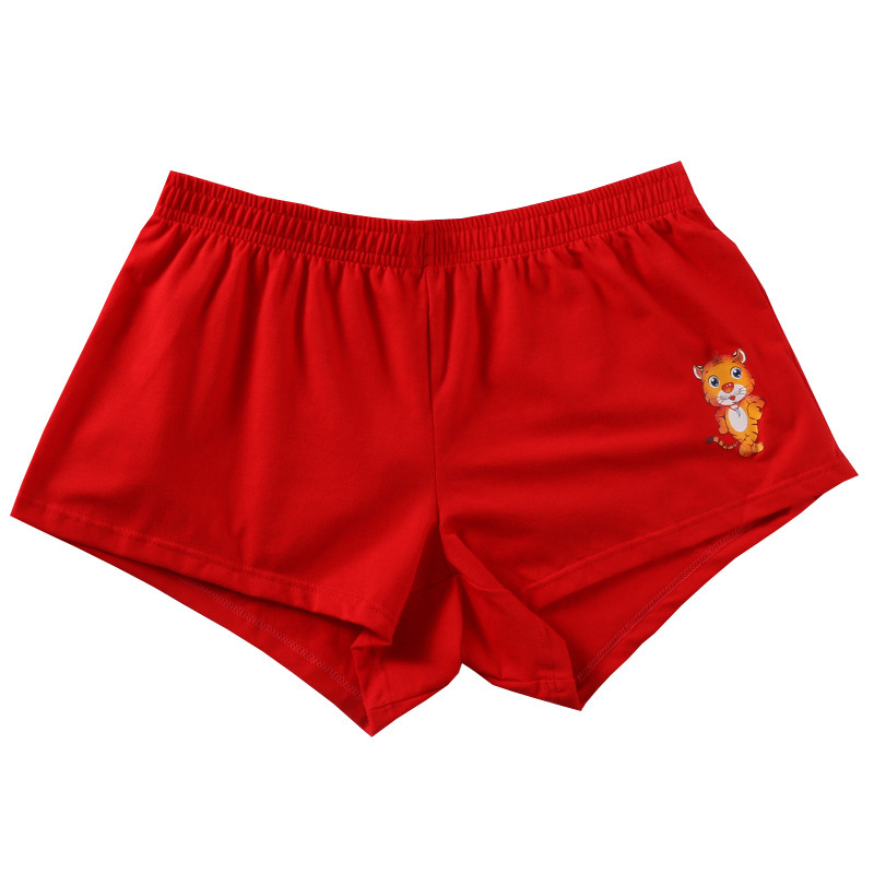 Muške boxerice od 100% pamuka, prozračne, udoban slobodan kroj, velikog formata, jarko crvena, za godinu zodijaka