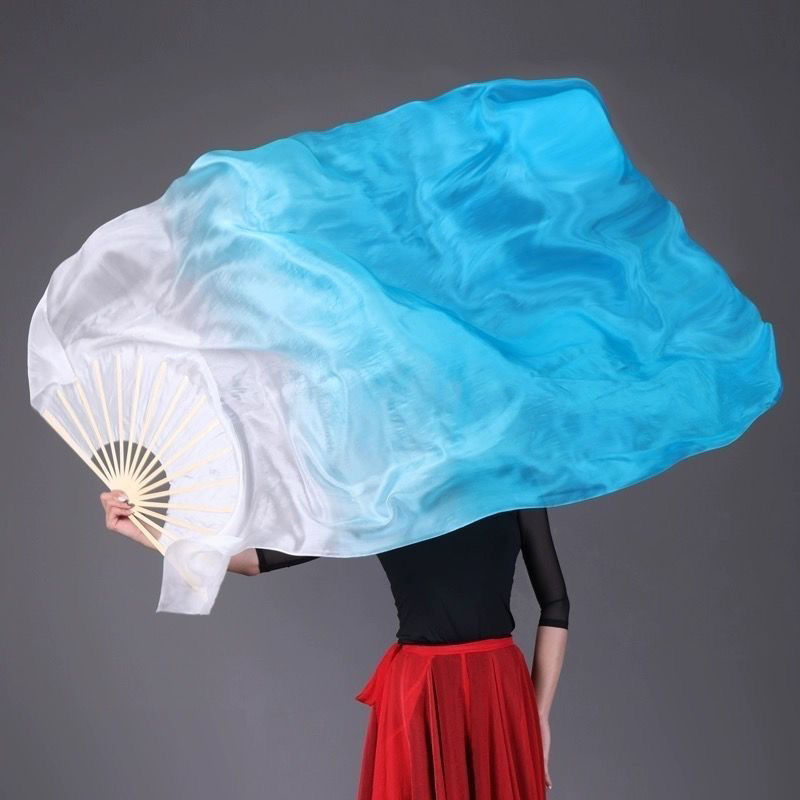 Evantai de dans pentru dans pătrat, mătase gradientă, Brand: a ride, Adulți, Primăvara 2025