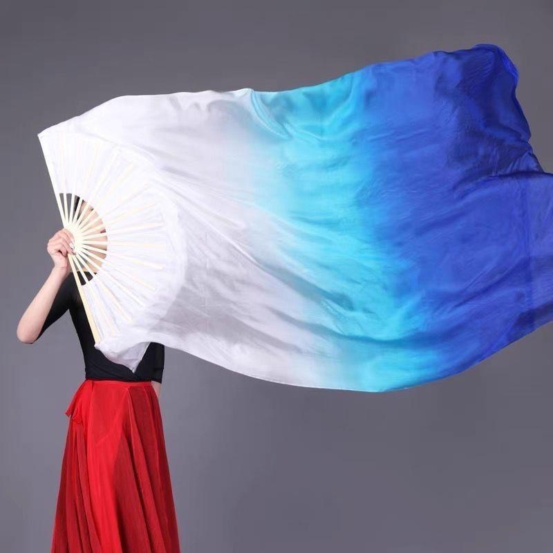 Evantai de dans pentru dans pătrat, mătase gradientă, Brand: a ride, Adulți, Primăvara 2025