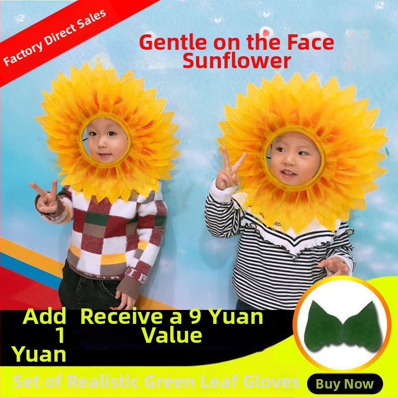 Slnečnicová pokrývka hlavy a ochranná maska na tvár, letné vydanie 2021, skladom