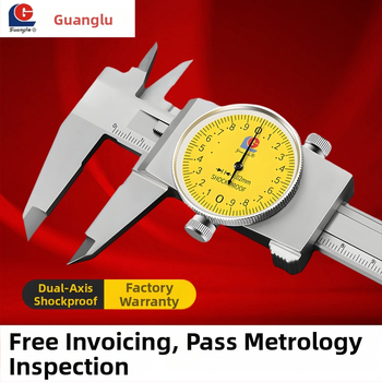 Guilin Guanglu Kétirányú ütésálló dial caliper órával, kiváló precizitás, 0-300mm