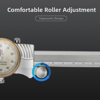 Guilin Guanglu Kétirányú ütésálló dial caliper órával, kiváló precizitás, 0-300mm