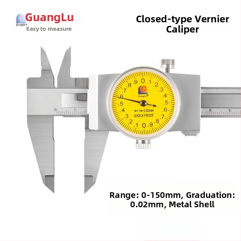 Guilin Guanglu Kétirányú ütésálló dial caliper órával, kiváló precizitás, 0-300mm