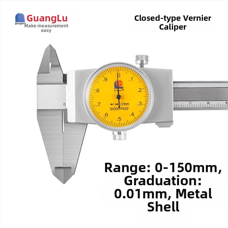 Guilin Guanglu Kétirányú ütésálló dial caliper órával, kiváló precizitás, 0-300mm