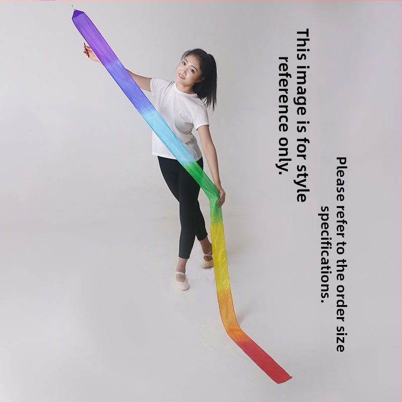 Копринена танцова лента за деца – класическо етническо изкуство, за изпит, лято 2021, марка Unique, налична на склад