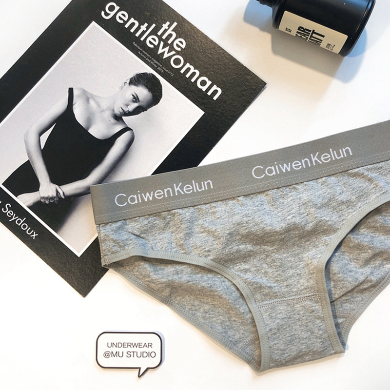 Chiloți femei din bumbac cu talie medie, respirabili, conținut de 90-95% bumbac, uni, potriviți pentru toate cele patru anotimpuri