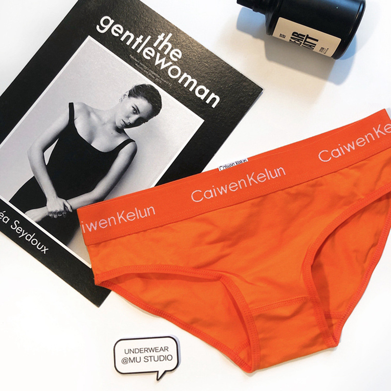 Chiloți femei din bumbac cu talie medie, respirabili, conținut de 90-95% bumbac, uni, potriviți pentru toate cele patru anotimpuri