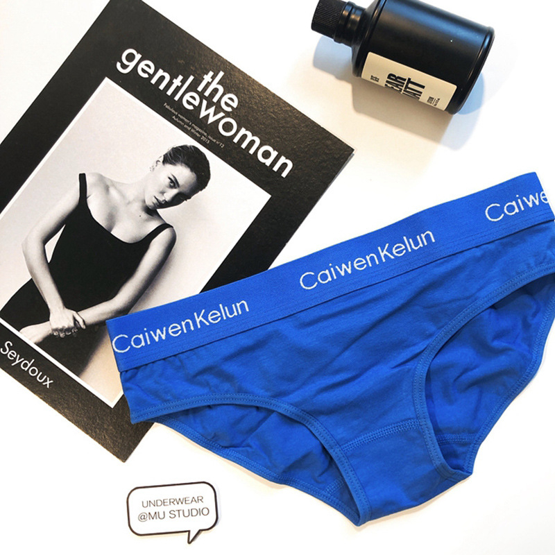 Chiloți femei din bumbac cu talie medie, respirabili, conținut de 90-95% bumbac, uni, potriviți pentru toate cele patru anotimpuri