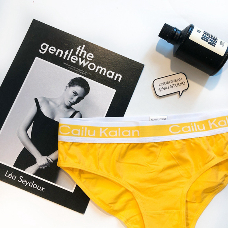 Chiloți femei din bumbac cu talie medie, respirabili, conținut de 90-95% bumbac, uni, potriviți pentru toate cele patru anotimpuri