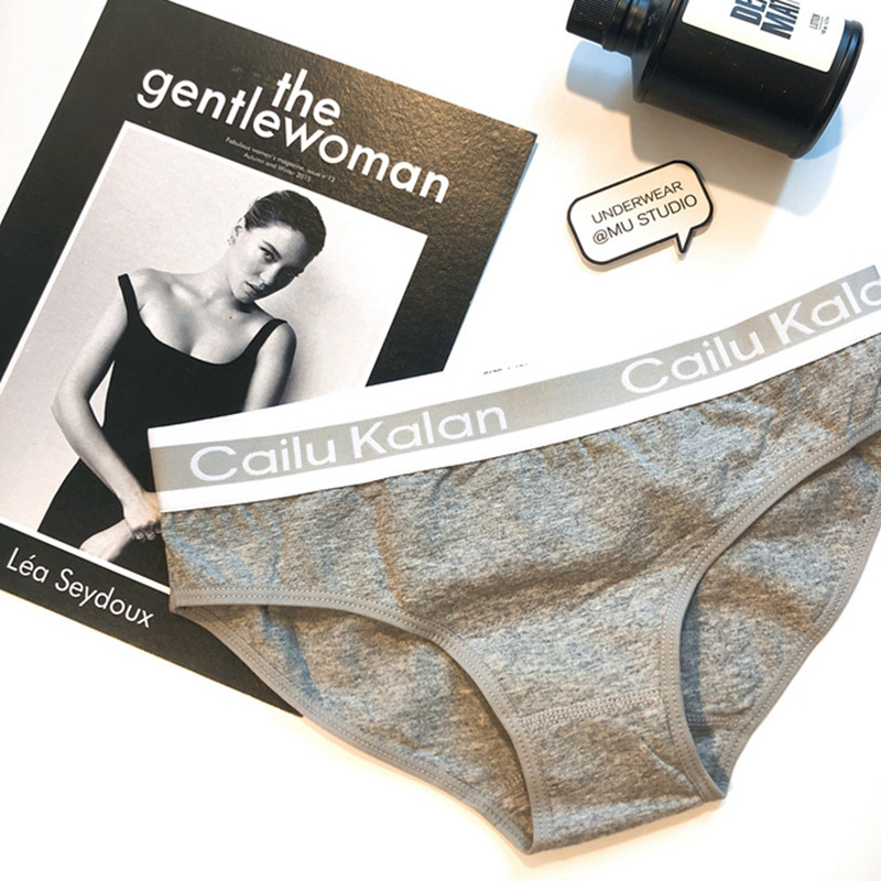 Chiloți femei din bumbac cu talie medie, respirabili, conținut de 90-95% bumbac, uni, potriviți pentru toate cele patru anotimpuri