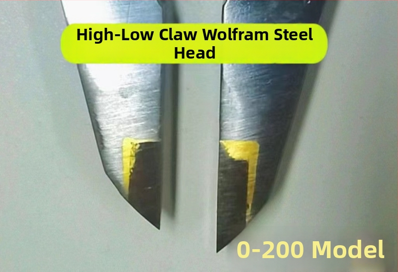 Jelölő tolómérő wolfrámötvözet fejjel és hosszú állkapcsokkal, külső és belső átmérő mérés, Vernier-skála